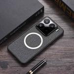 For Xiaomi 15 CD Magnetic Cloth Texture PU Phone Case(Grey)