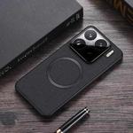 For Xiaomi 15 Pro CD Magnetic Cloth Texture PU Phone Case(Black)