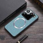 For Xiaomi 15 Pro CD Magnetic Cloth Texture PU Phone Case(Blue)