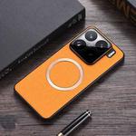 For Xiaomi 15 Pro CD Magnetic Cloth Texture PU Phone Case(Orange)