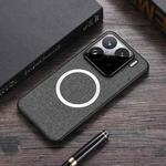 For Xiaomi 15 Pro CD Magnetic Cloth Texture PU Phone Case(Grey)