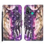 For Huawei P smart 2020 3D Painted Pattern Horizontal Flip Leather Case with Holder & Wallet & Card slot & Lanyard(Wind Chime Wolf)