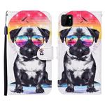 For Huawei Y5p / Honor 9S 3D Painted Pattern Horizontal Flip Leather Case with Holder & Wallet & Card slot & Lanyard(Glasses Dog)