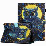 For Lenovo Tab P11 Painted Pattern Stitching Smart Leather Tablet Case(Moonlight Eagle)