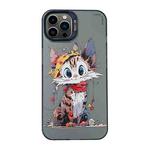For iPhone 13 Pro Cartoon Animal Graffiti PC + TPU Phone Case(Calico Cat)