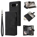 For Google Pixel 8 Pro Multifunctional Multi-Card Wallet Phone Leather Case(Black)