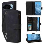 For Google Pixel 9 Multifunctional Multi-Card Wallet Phone Leather Case(Black)