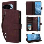 For Google Pixel 10 / 10 Pro Multifunctional Multi-Card Wallet Phone Leather Case(Coffee)