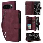 For Google Pixel 10 Pro XL Multifunctional Multi-Card Wallet Phone Leather Case(Wine Red)