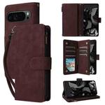 For Google Pixel 10 Pro XL Multifunctional Multi-Card Wallet Phone Leather Case(Coffee)