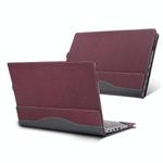 For Lenovo ThinkPad P15V Gen 2 / Gen 3 Laptop Leather Shockproof Protective Case(Wine Red)