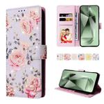 For Samsung Galaxy S24 FE 5G Bronzing Painting RFID Leather Case(Pastoral Rose)