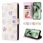 For Samsung Galaxy S24 FE 5G Bronzing Painting RFID Leather Case(Bloosoming Flower)