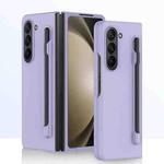 For Samsung Galaxy Z Fold5 5G Integrated Skin Feel PC Phone Case with Pen / Pen Box(Purple)