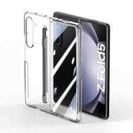 For Samsung Galaxy Z Fold6 Integrated Skin Feel PC Phone Case with Pen / Pen Box(Transparent)