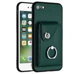 For iPhone SE 2022 / 2020 / 8 / 7 Organ Card Bag Ring Holder Phone Case(Green)