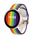 20mm Universal Rainbow Silicone Strap Watch Band