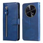 For Huawei Enjoy 70 Pro Fashion Calf Texture Zipper Leather Phone Case(Blue)