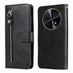 For Huawei Enjoy 70 Pro Fashion Calf Texture Zipper Leather Phone Case(Black)