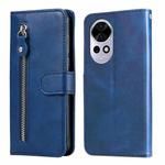 For Huawei nova 13 Pro Fashion Calf Texture Zipper Leather Phone Case(Blue)