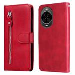 For Huawei nova 14 Fashion Calf Texture Zipper Leather Phone Case(Red)