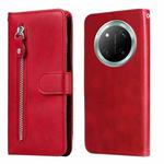 For Honor X9c / Magic7 Lite Fashion Calf Texture Zipper Leather Phone Case(Red)