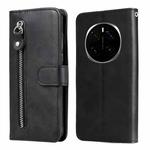 For Honor Magic7 Pro Fashion Calf Texture Zipper Leather Phone Case(Black)