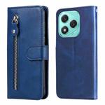 For Honor 400 Lite Fashion Calf Texture Zipper Leather Phone Case(Blue)