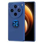 For vivo X100 Pro Metal Ring Holder TPU Phone Case(Blue)