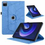 For Xiaomi Pad 6 Max 2023  Tree Life Embossed Rotation Leather Tablet Case(Blue)