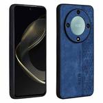 For Honor X9a AZNS 3D Embossed Skin Feel Phone Case(Sapphire Blue)