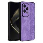 For Honor 200 Lite Global AZNS 3D Embossed Skin Feel Phone Case(Purple)