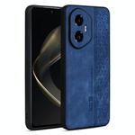 For Honor 300 AZNS 3D Embossed Skin Feel Phone Case(Sapphire Blue)