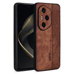 For Honor 300 Pro / 300 Ultra AZNS 3D Embossed Skin Feel Phone Case(Brown)