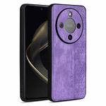 For Honor X70 5G AZNS 3D Embossed Skin Feel Phone Case(Purple)