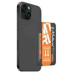 For iPhone 13 mutural Chuncai Series Magnetic Holder Card Slot(Black Orange)