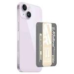 For iPhone 14 Plus mutural Chuncai Series Magnetic Holder Card Slot(Grey Cream Yellow)