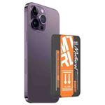 For iPhone 14 Pro mutural Chuncai Series Magnetic Holder Card Slot(Black Orange)