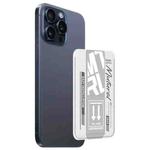 For iPhone 15 Pro mutural Chuncai Series Magnetic Holder Card Slot(White Grey)