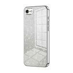 For iPhone SE 2022 / 2020 / 8 / 7 Gradient Glitter Powder Electroplated Phone Case(Silver)