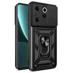 For Tecno Camon 20 Premier Sliding Camera Cover Design TPU+PC Phone Case(Black)