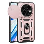 For Tecno Spark 30C 4G Sliding Camera Cover Design TPU+PC Phone Case(Rose Gold)
