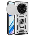 For Tecno Spark 30C 4G Sliding Camera Cover Design TPU+PC Phone Case(Silver)