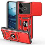 For Tecno Pova 6 Sliding Camera Cover Design TPU+PC Phone Case(Red)