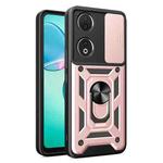 For Honor 90 5G Sliding Camera Cover Design TPU+PC Phone Case(Rose Gold)