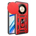 For Honor X9b Sliding Camera Cover Design TPU+PC Phone Case(Red)