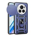 For Honor Magic6 Pro Sliding Camera Cover Design TPU+PC Phone Case(Blue)