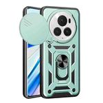 For Honor Magic6 Pro Sliding Camera Cover Design TPU+PC Phone Case(Green)