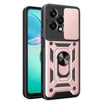 For Honor 200 Lite Global Sliding Camera Cover Design TPU+PC Phone Case(Rose Gold)