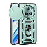 For Honor Magic5 Pro Sliding Camera Cover Design TPU+PC Phone Case(Green)